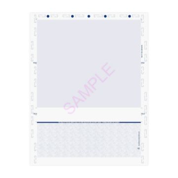 C Fold 8.5" x 11" Void Pantograph Blue Check - Pressure Seal Documents