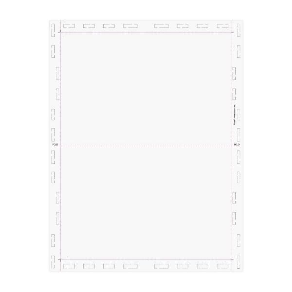 V Fold 8.5" x 11" One Blockout - Pressure Seal Documents