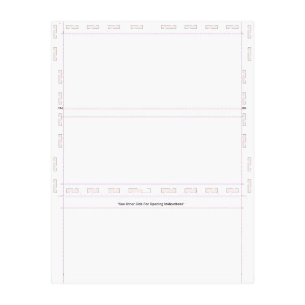 Z Fold 8.5" x 11" 28# No Blockout - Pressure Seal Documents