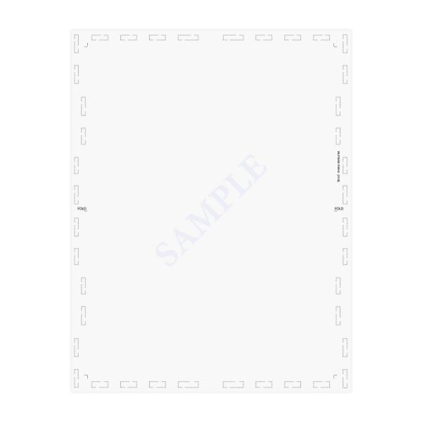 V Fold 8.5" x 11" No Blockout - Pressure Seal Documents