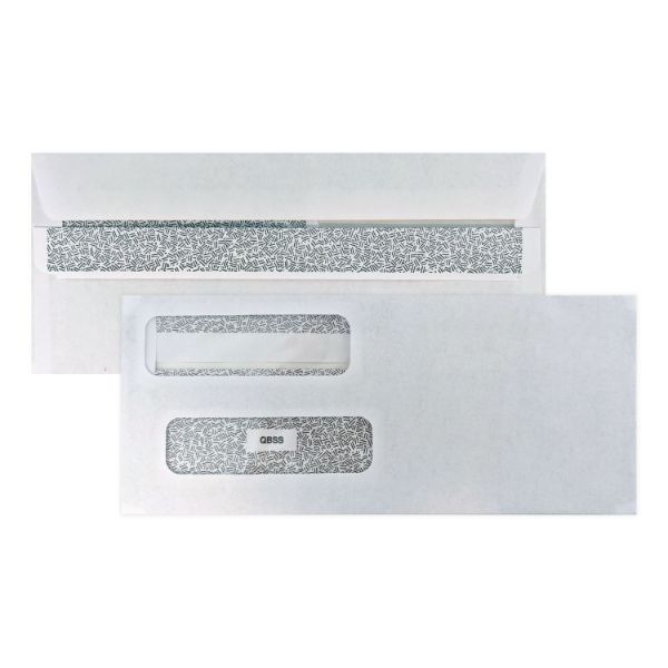 Self-Seal Double Window Quickbooks Check Envelope