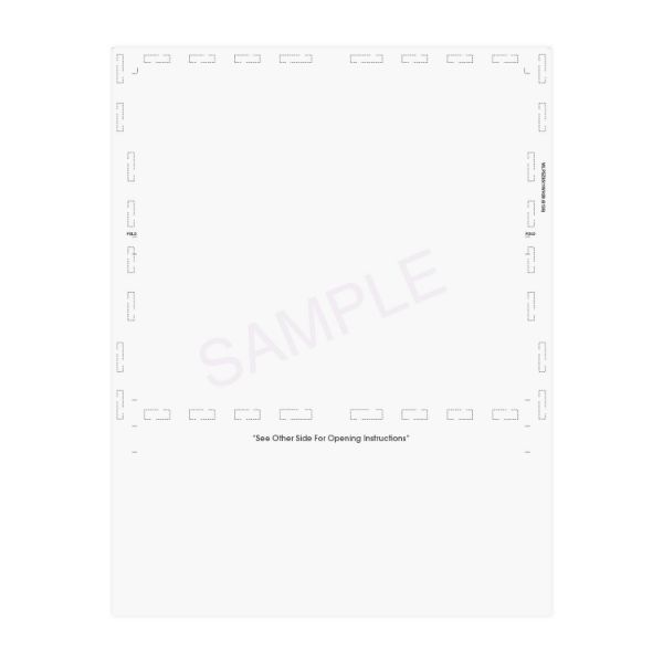 C Fold 8.5" x 11" Void Pantograph Basic White Check - Pressure Seal Documents