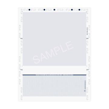 Z Fold 8.5" x 11" Void Pantograph Blue Basic Check - Pressure Seal Documents