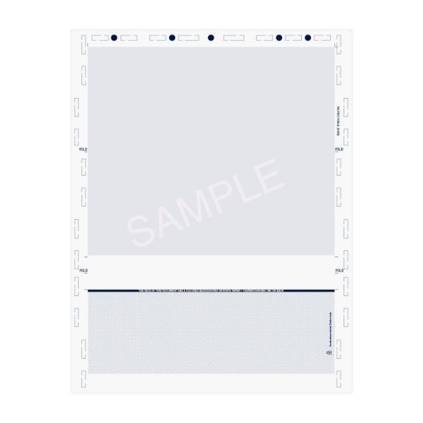 Z Fold 8.5" x 11" Void Pantograph Blue Basic Check - Pressure Seal Documents