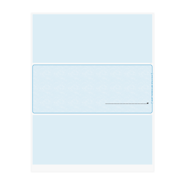 Middle Business Laser Checks w/ Imprint