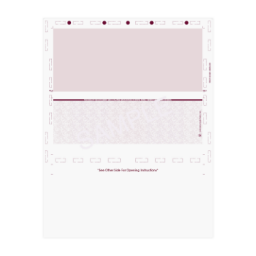 Z Fold 8.5" x 11" Void Pantograph 28# Check - Pressure Seal Documents