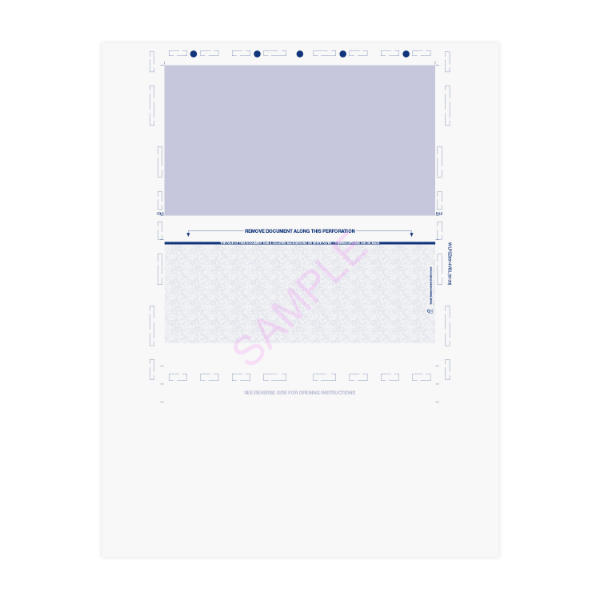 Z Fold 8.5" x 14" Void Pantograph Check - Pressure Seal Documents