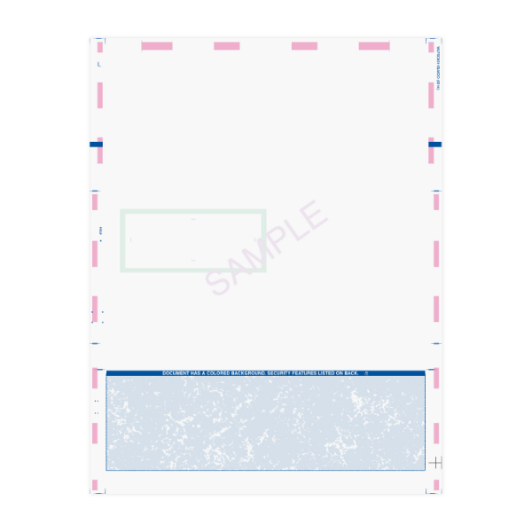 C Fold 8.5" x 11" Check Window One Blockout - Pressure Seal Documents