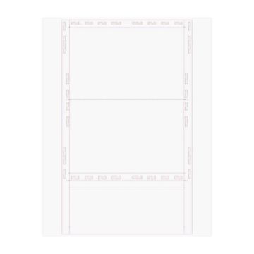 EZ Fold 8.5" x 14" Blank White Form - Pressure Seal Documents