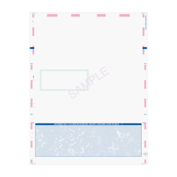 C Fold 8.5" x 11" Check Window One Blockout - Pressure Seal Documents